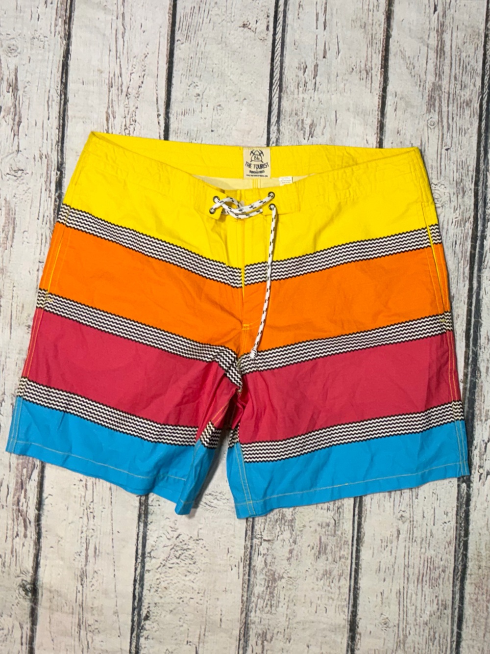 Burkman Bros The Tourist Board Shorts Swim Trunks Men's 2XL Bathing Suit